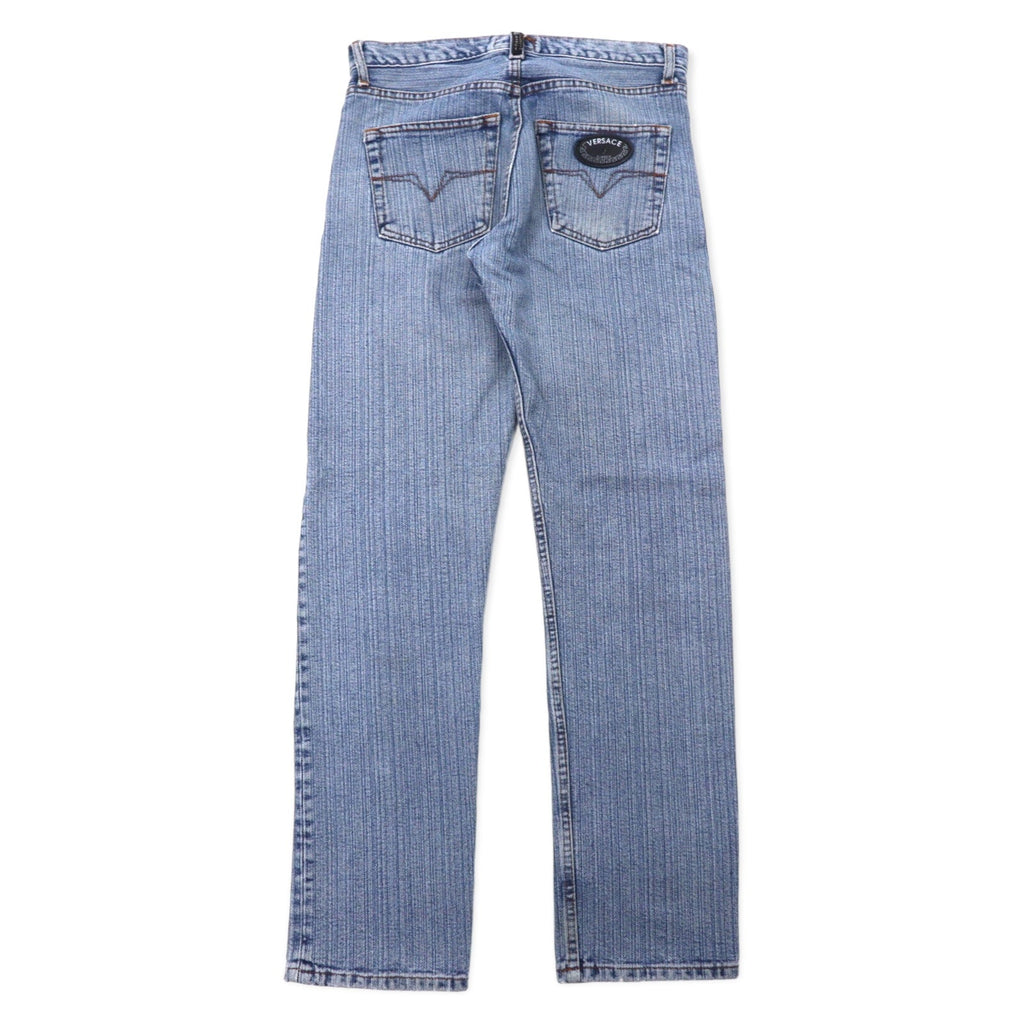 VERSACE CLASSIC V2 Jeans 30 Blu Ice Wash Chiusura a bottoni