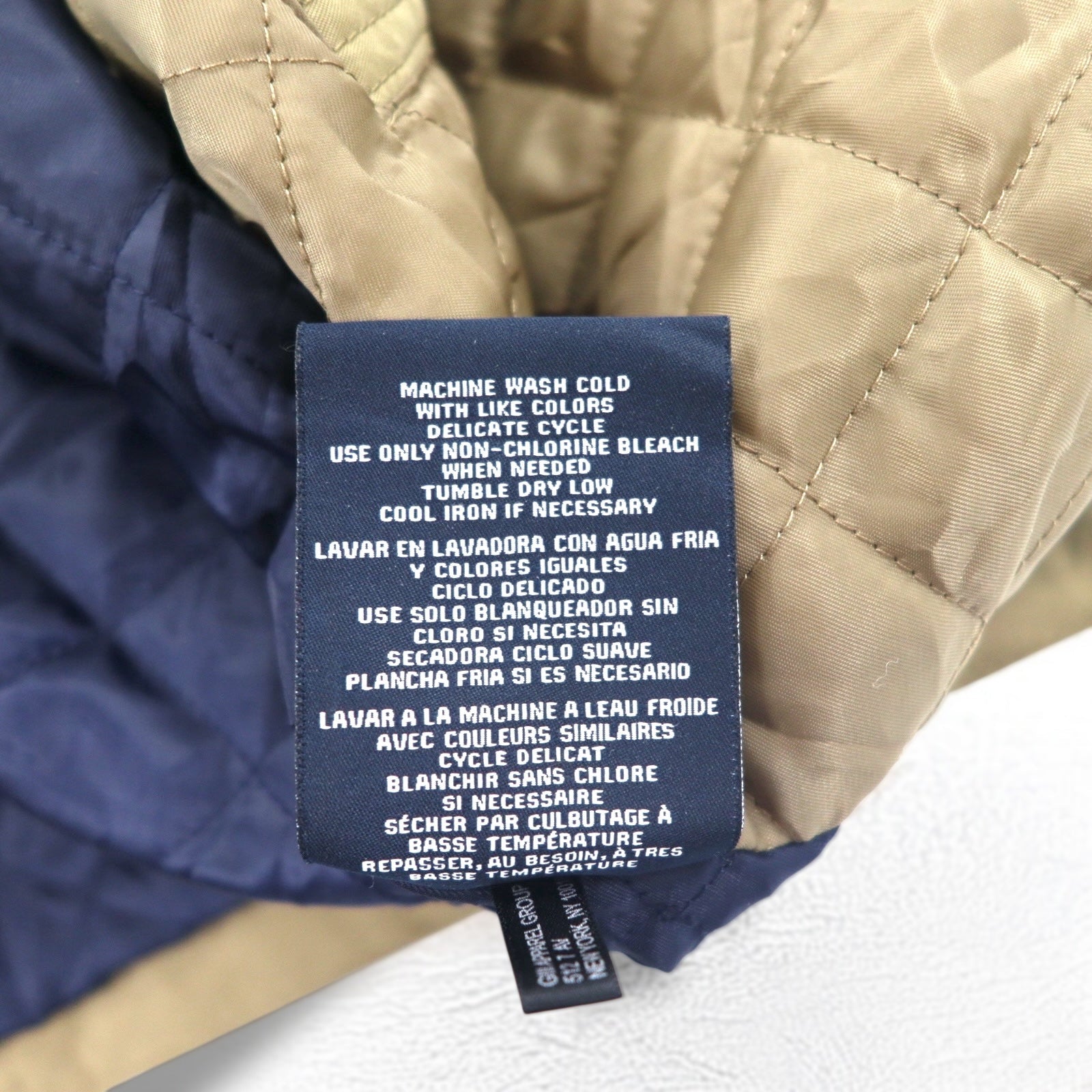 TOMMY HILFIGER Giubbotto Harrington/Swing Top in finta pelle scamosciata (peach skin), taglia XL, beige, poliestere