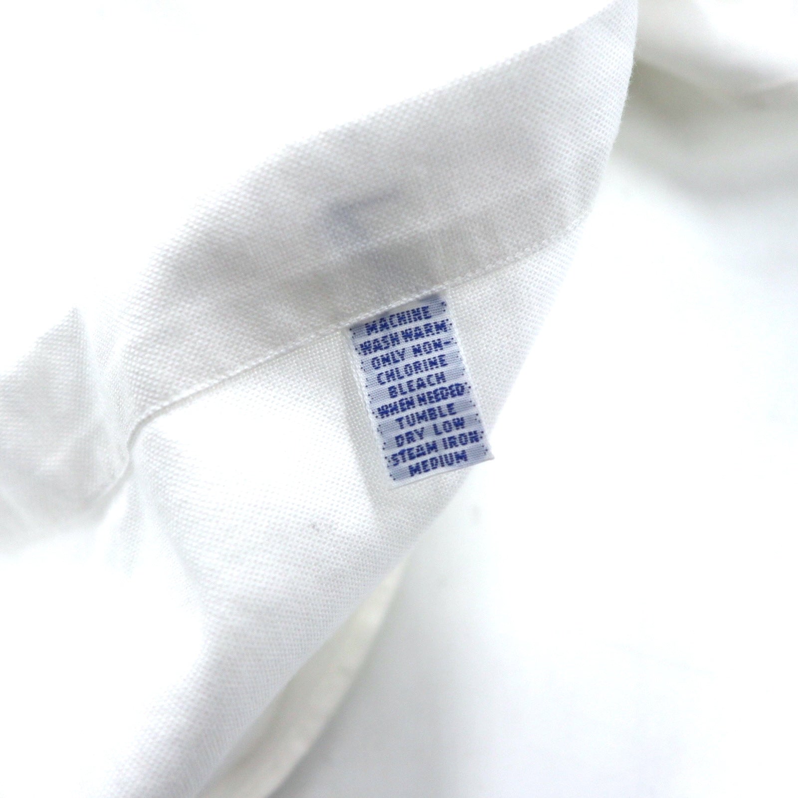 RALPH LAUREN anni '90 YARMOUTH Oxford Button-Down Shirt XL Bianco Cotone Piccolo pony ricamato Prodotto in Giamaica