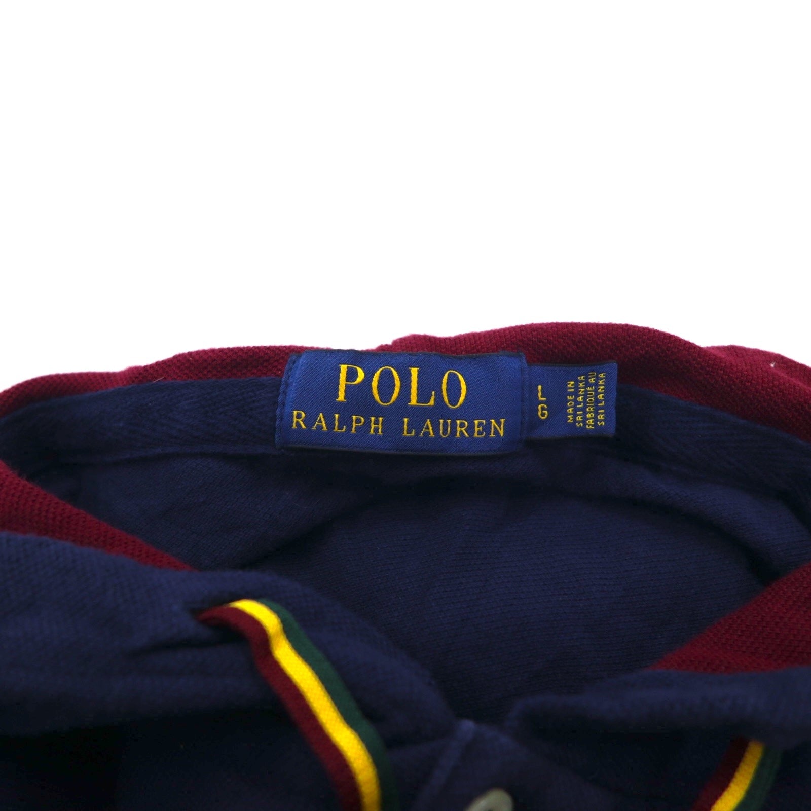 POLO RALPH LAUREN ビッグポニー エムブレム 刺繍 プルオーバー パーカー L ネイビー コットン 鹿の子