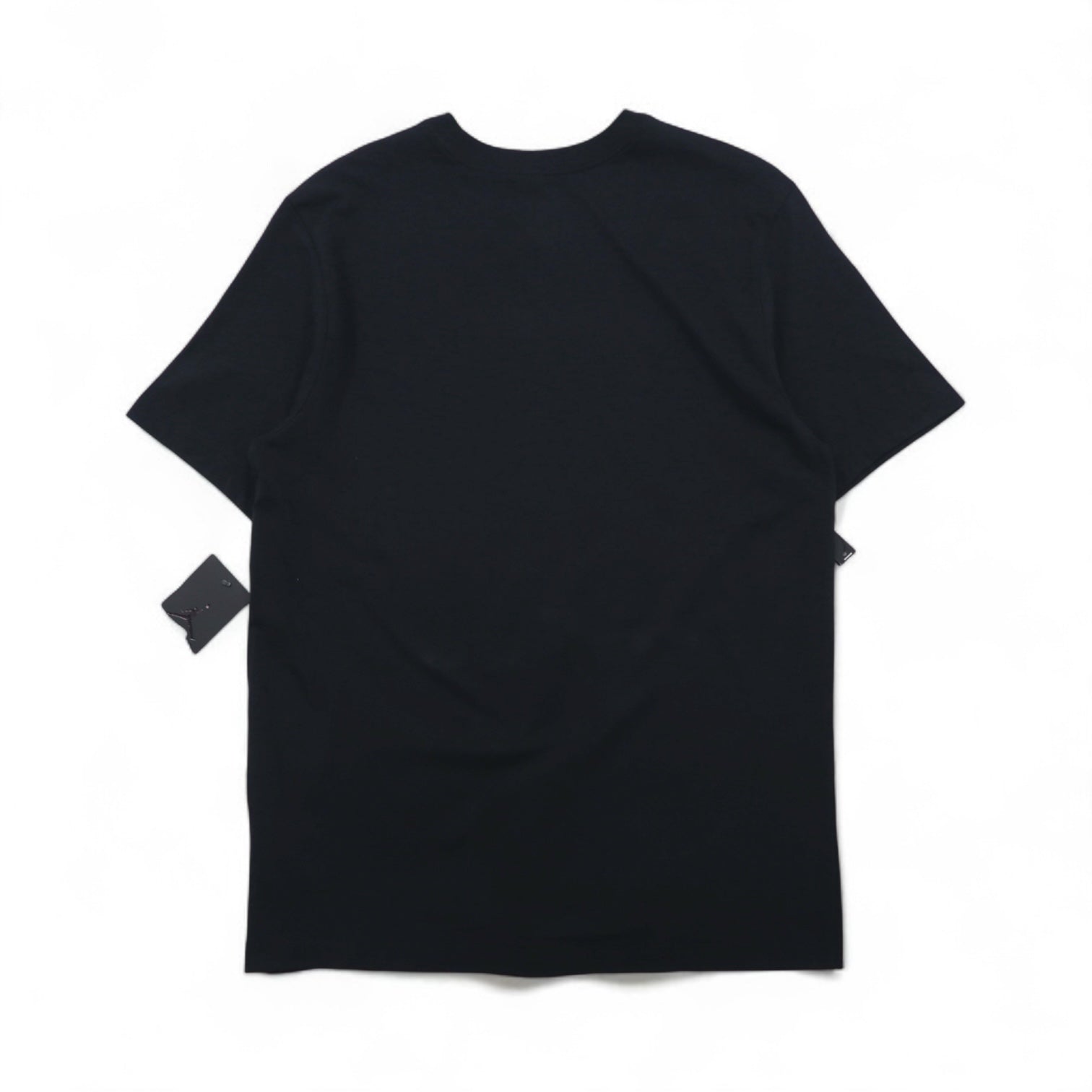 JORDAN BRAND ( NIKE ) Maglietta stampata Jordan L Nera Cotone JUMP MAN CW0860-010 Nuovo con etichette