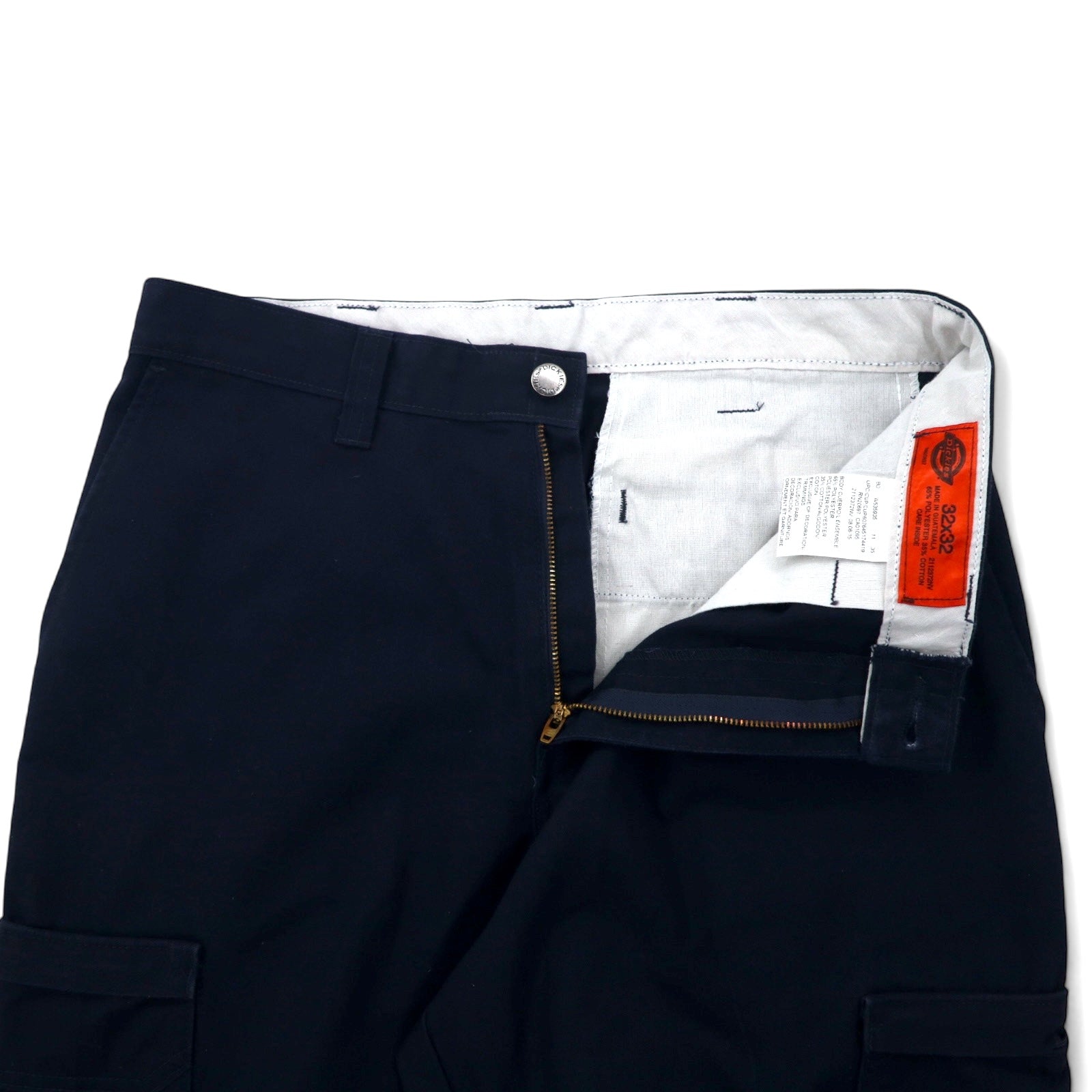 Dickies Pantaloni Cargo da Lavoro 32 Blu Scuro Poliestere Cotone Chino 2112372