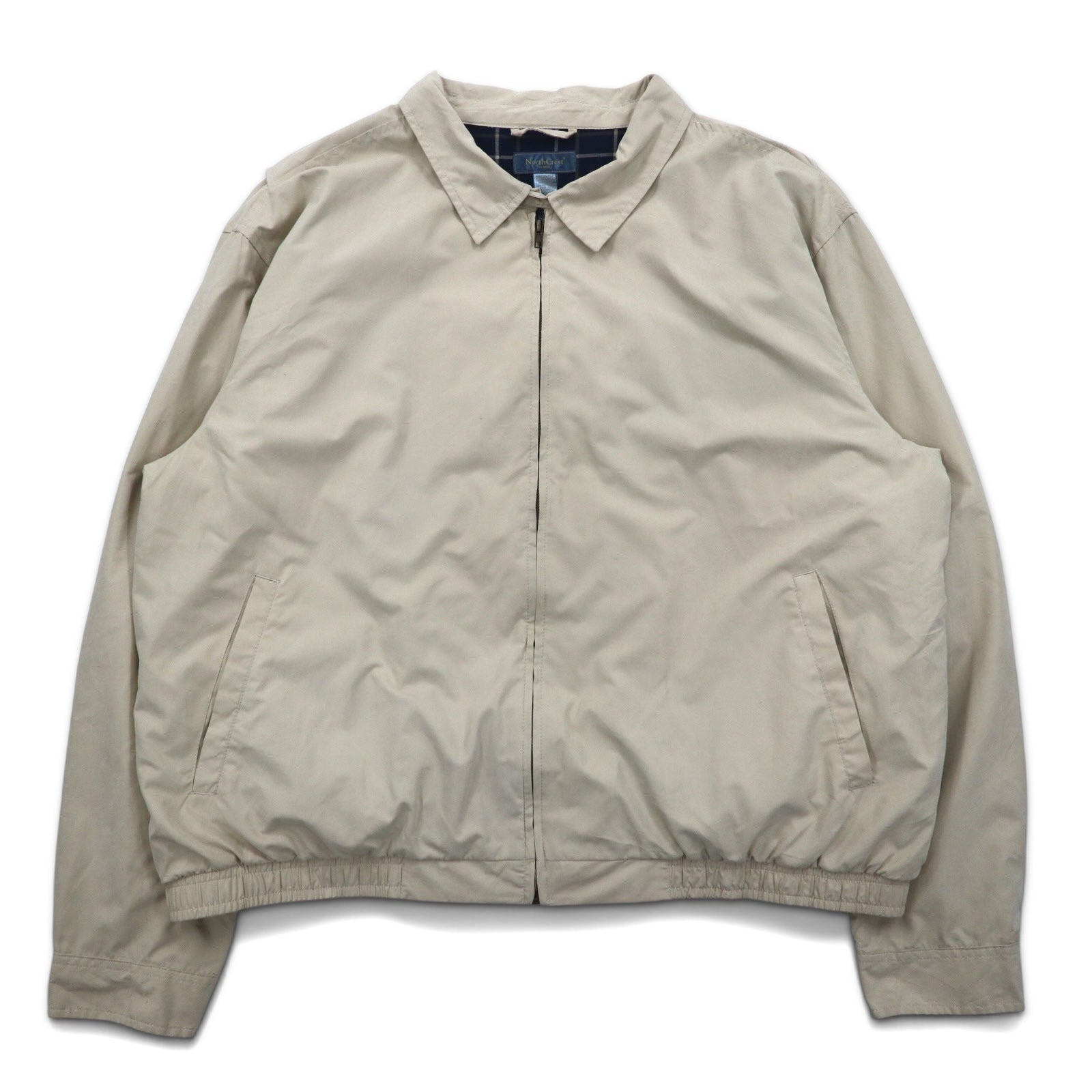 North Crest Giacca a vento XXL beige poliestere interno scozzese