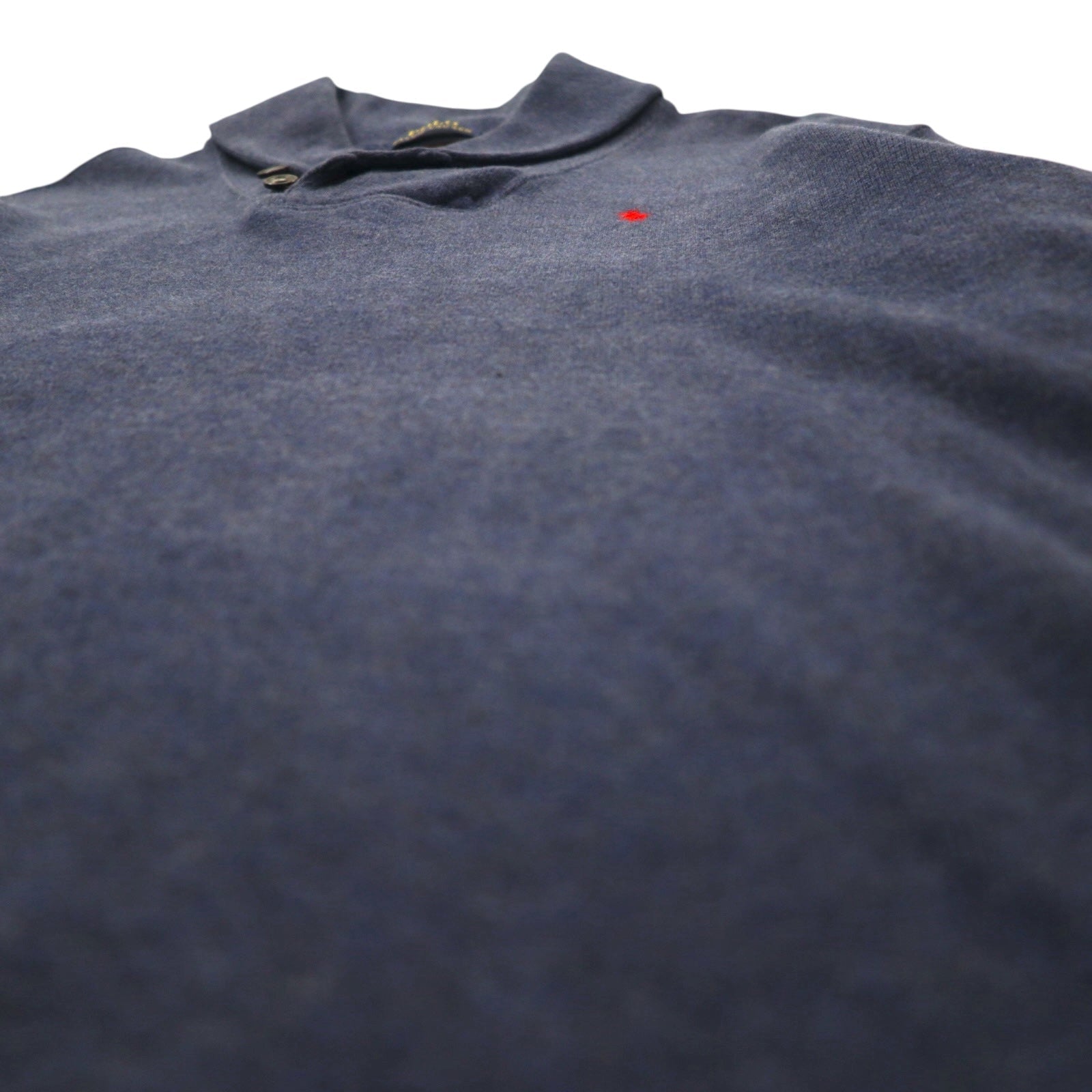 POLO RALPH LAUREN Felpa con collo a scialle L Blu navy Cotone Ricamo piccolo pony