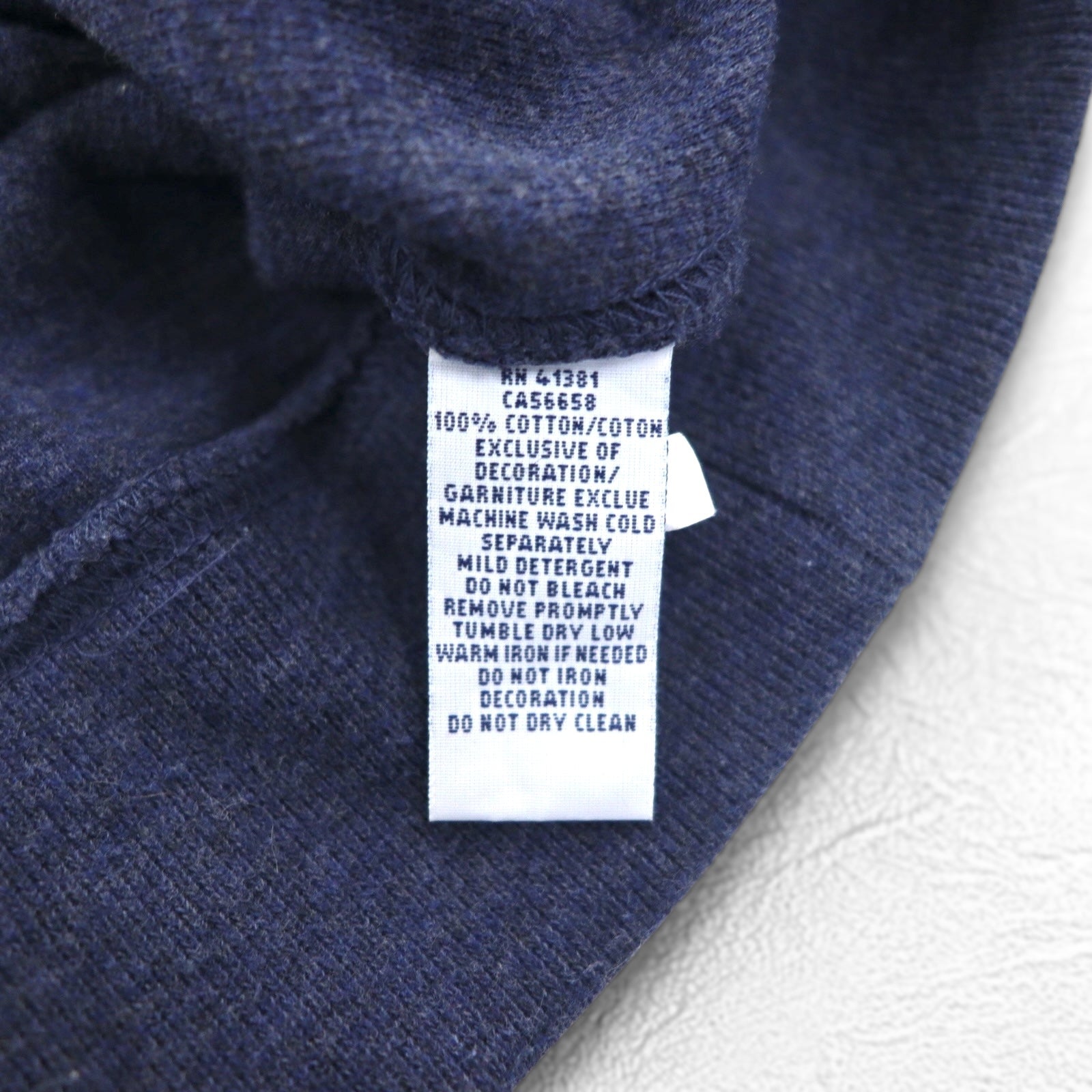 POLO RALPH LAUREN Felpa con collo a scialle L Blu navy Cotone Ricamo piccolo pony