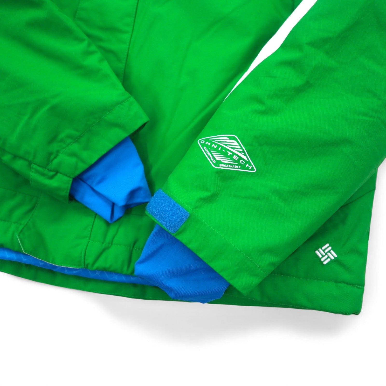Columbia OMNI-HEAT Giacca a Vento da Montagna Taglia M Verde OMNI-TECH Impermeabile CUBIST 2.0 JACKET SM4010-010 Nuovo con Etichette