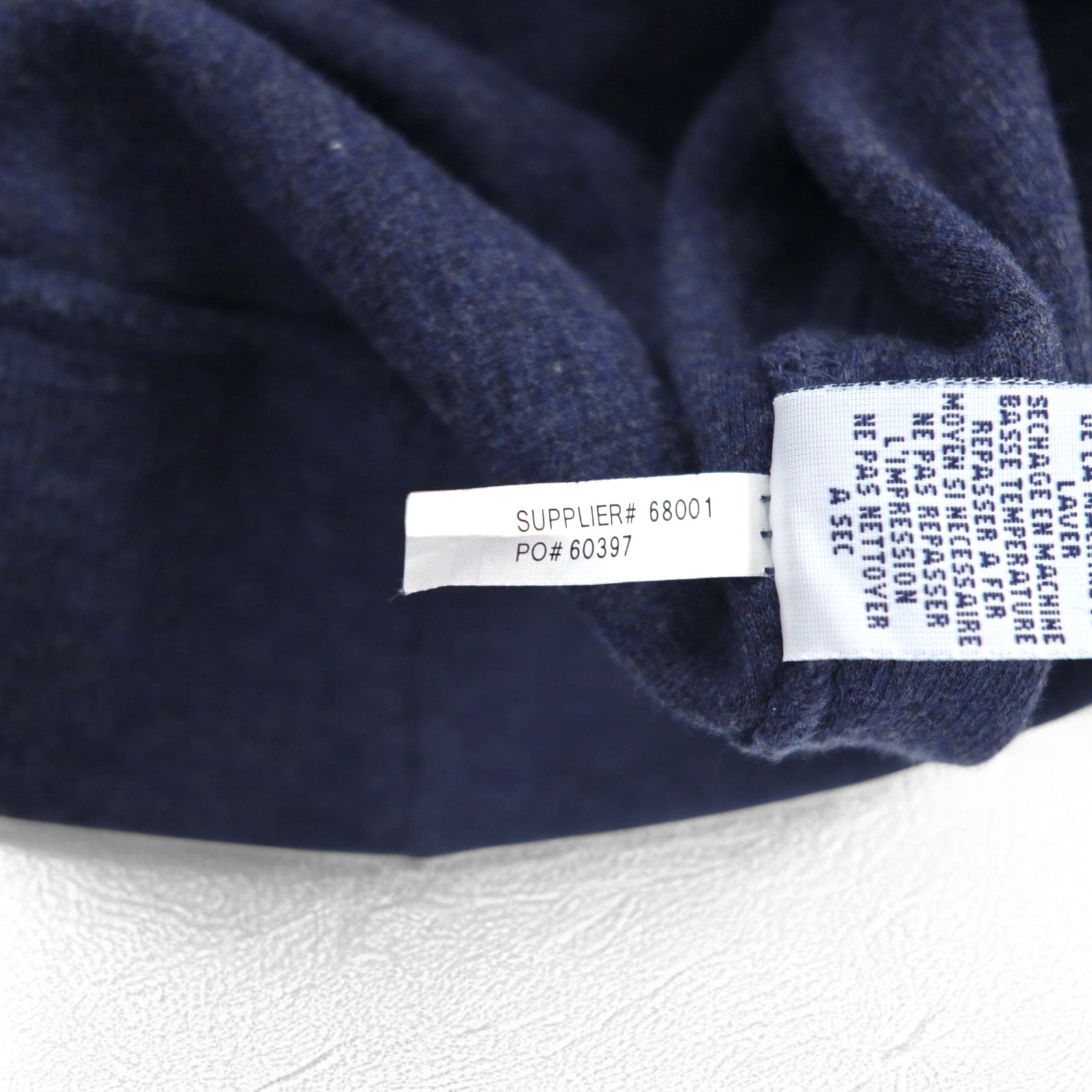 POLO RALPH LAUREN Felpa con collo a scialle L Blu navy Cotone Ricamo piccolo pony