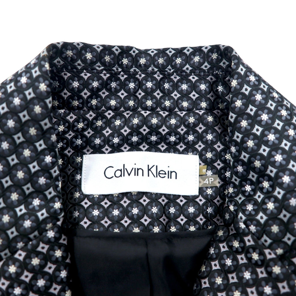 Calvin Klein 2B Giacca sartoriale S Argento Monogramma All-over Poliestere
