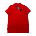 POLO RALPH LAUREN Polo L rosso cotone piqué logo P ricamato CUSTOM FIT Articolo nuovo