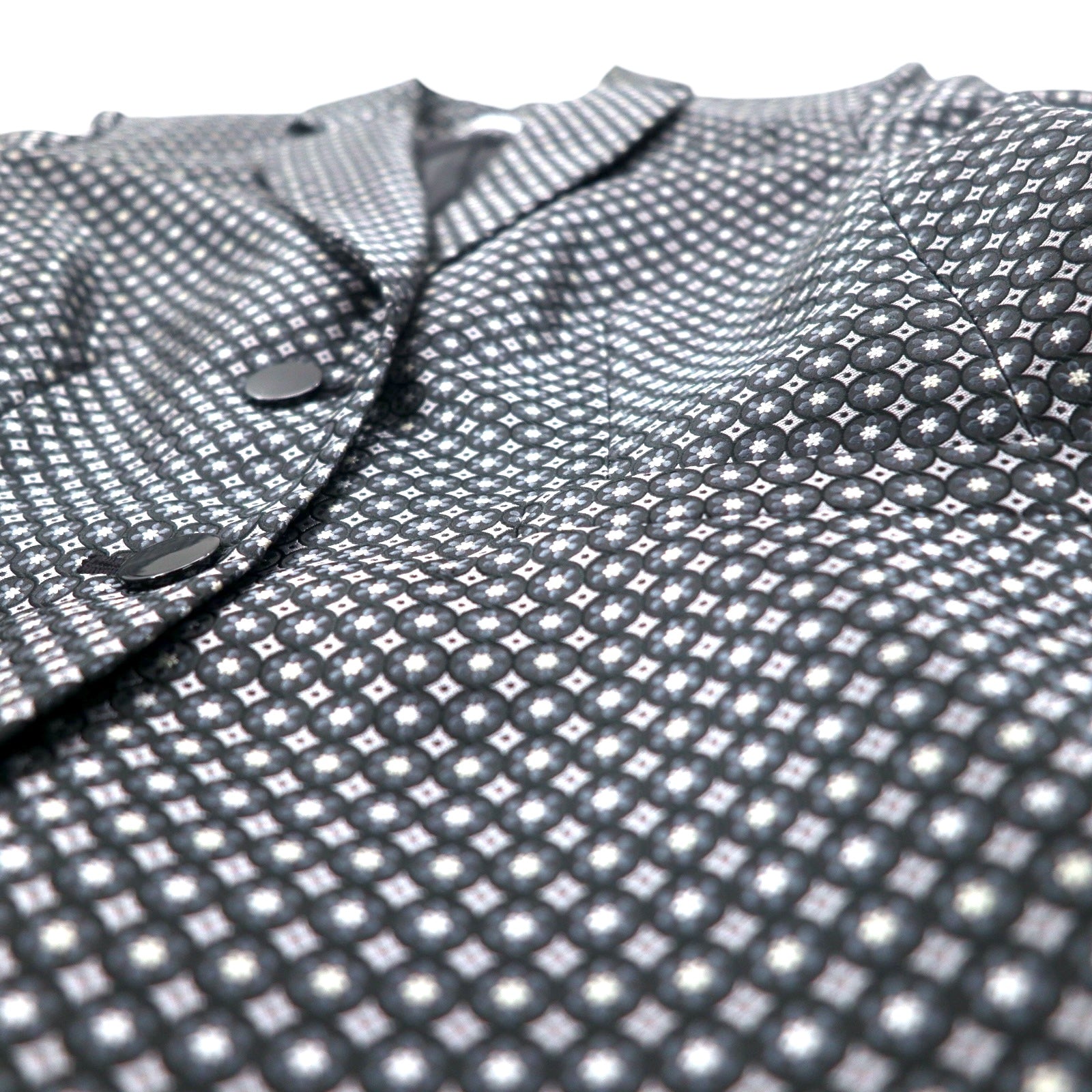 Calvin Klein 2B Giacca sartoriale S Argento Monogramma All-over Poliestere