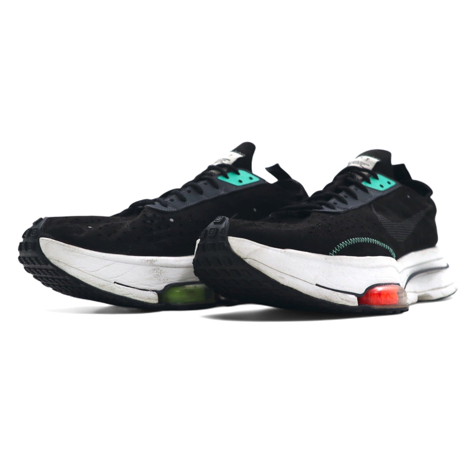 NIKE Air Zoom AIR ZOOM sneakers 28cm nero TYPE BLACK MENTA camoscio N.354 CJ2033-010