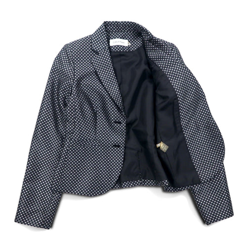 Calvin Klein 2B Giacca sartoriale S Argento Monogramma All-over Poliestere