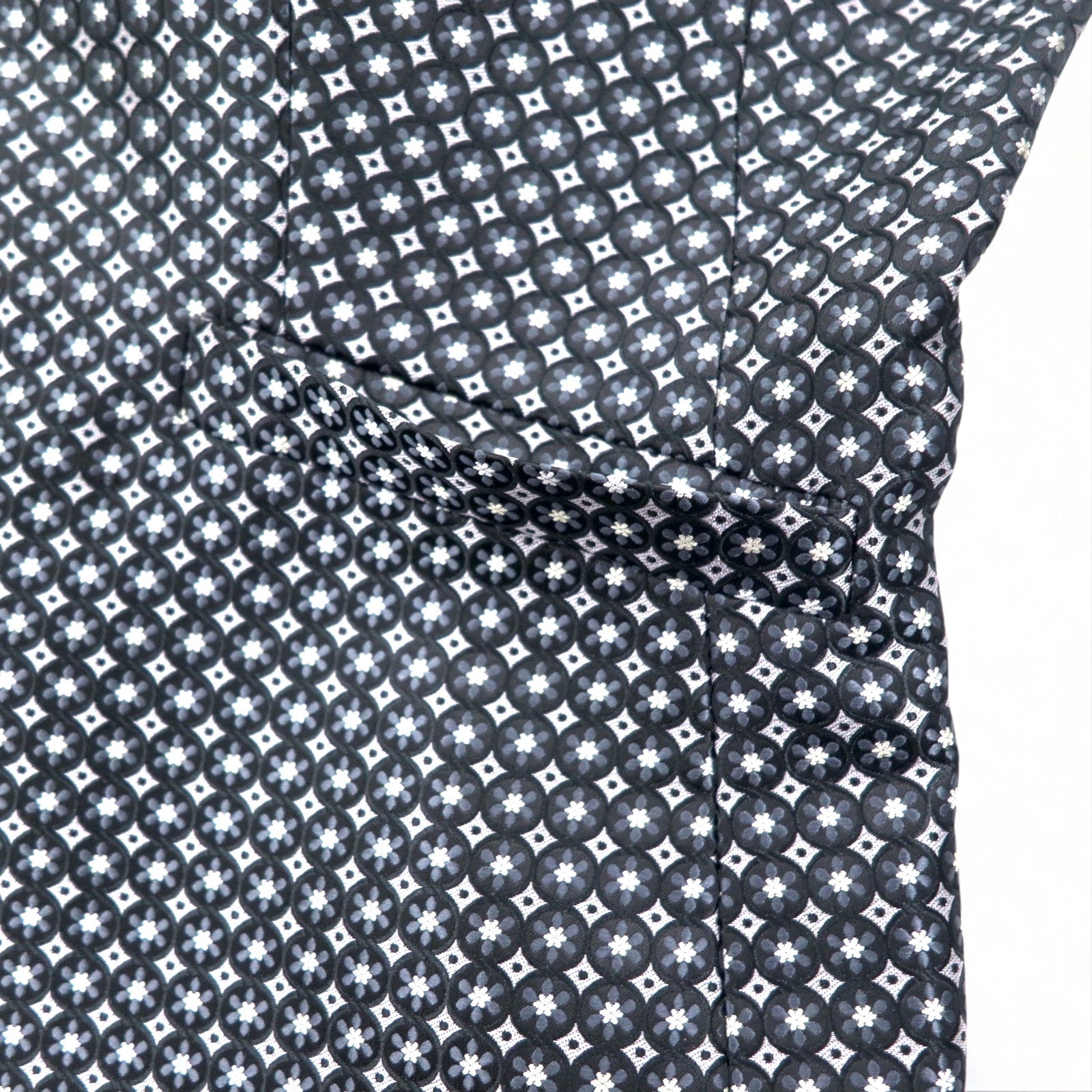 Calvin Klein 2B Giacca sartoriale S Argento Monogramma All-over Poliestere