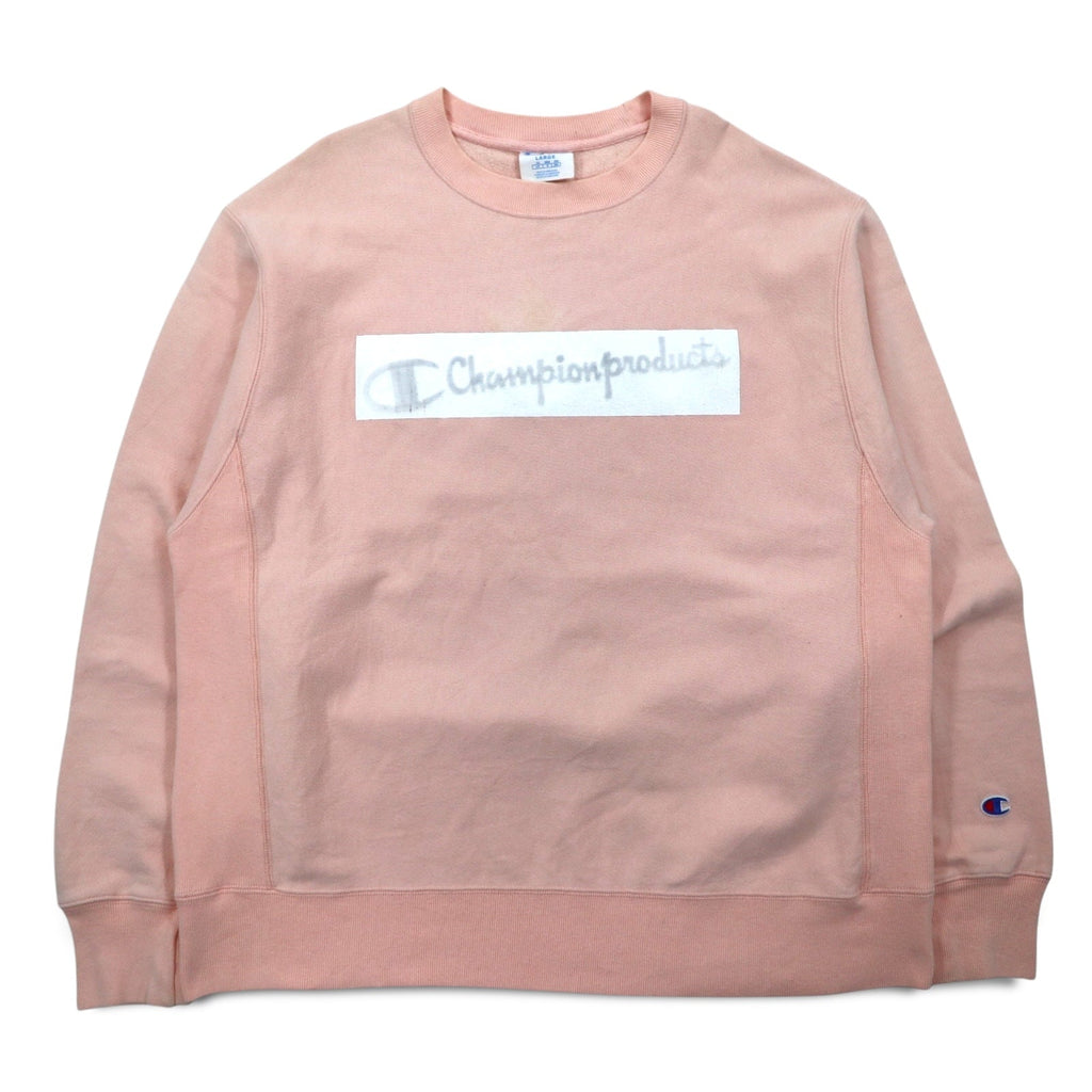 Champion Reverse Weave Felpa 2XL rosa etichetta blu riedizione made in Honduras
