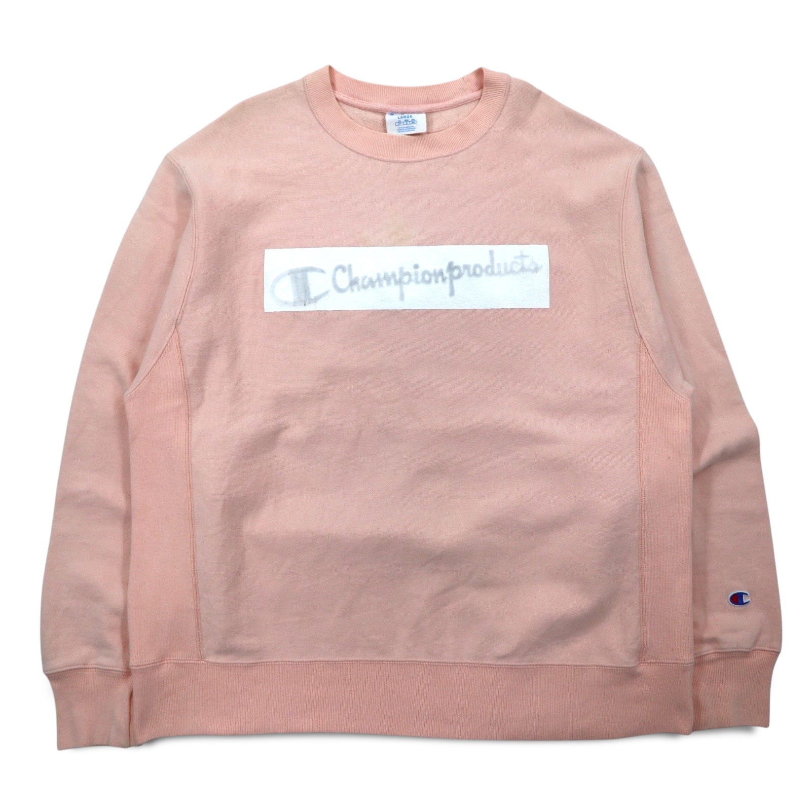 Champion Reverse Weave Felpa 2XL rosa etichetta blu riedizione made in Honduras