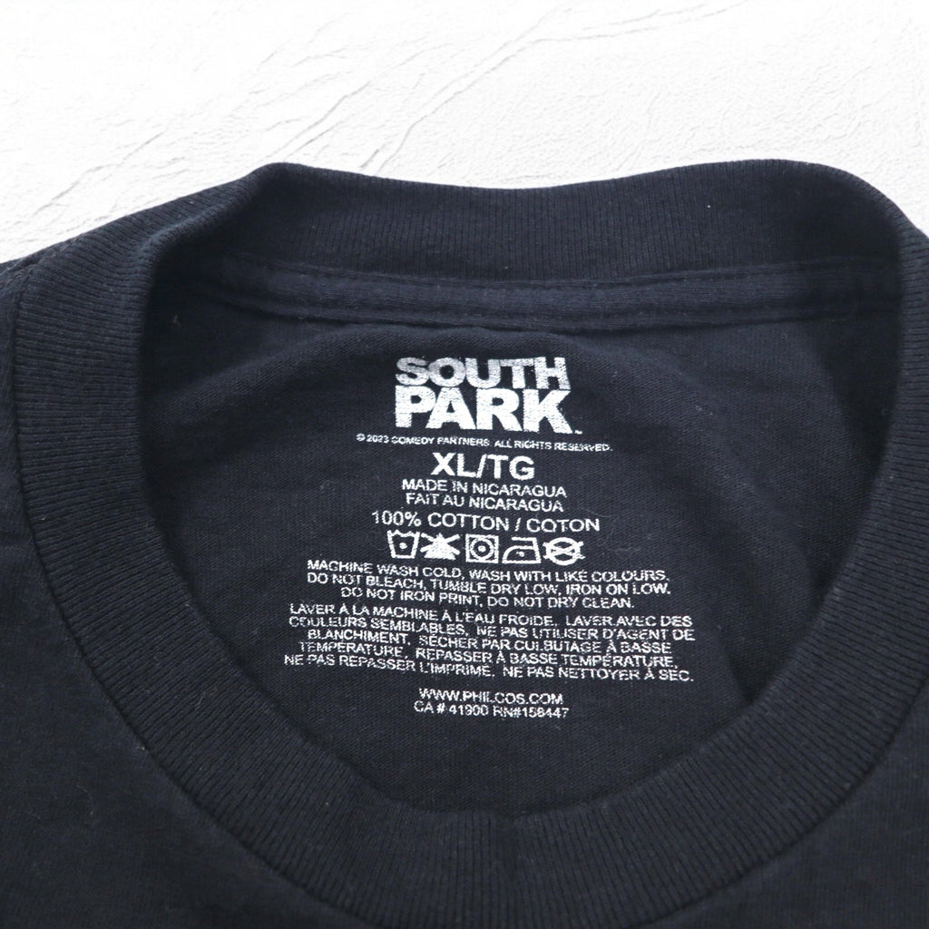 SOUTH PARK サウスパーク アニメ キャラクター プリント Tシャツ XL ブラック YOU CAN SUCK MY BALLS ニカラグア製