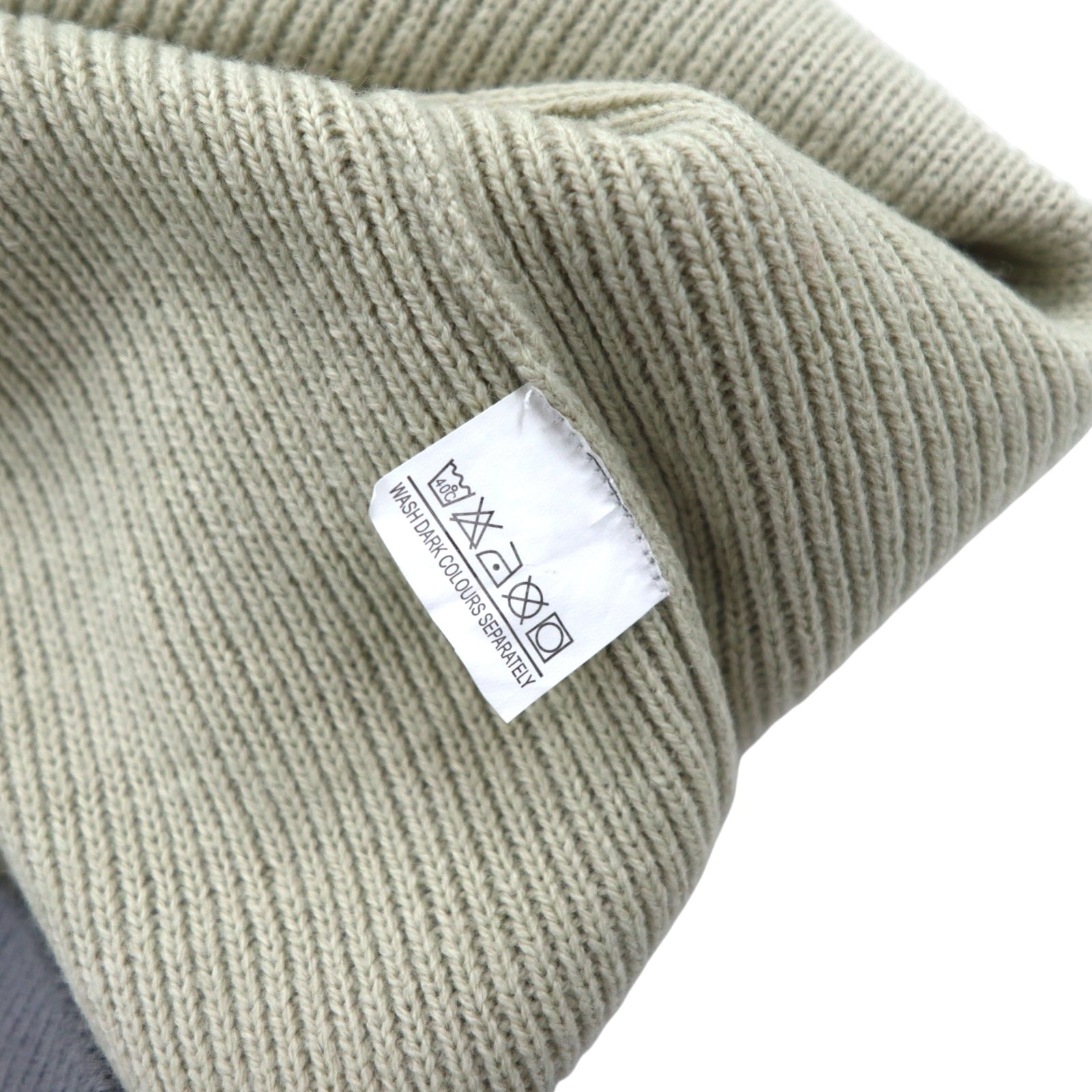 LACOSTE anni '90 maglione V-neck stile Tilden taglia L beige acrilico con logo