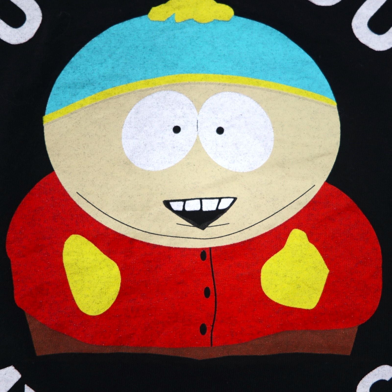 T-shirt SOUTH PARK con stampa di personaggi anime, taglia XL, nera, "YOU CAN SUCK MY BALLS", Made in Nicaragua