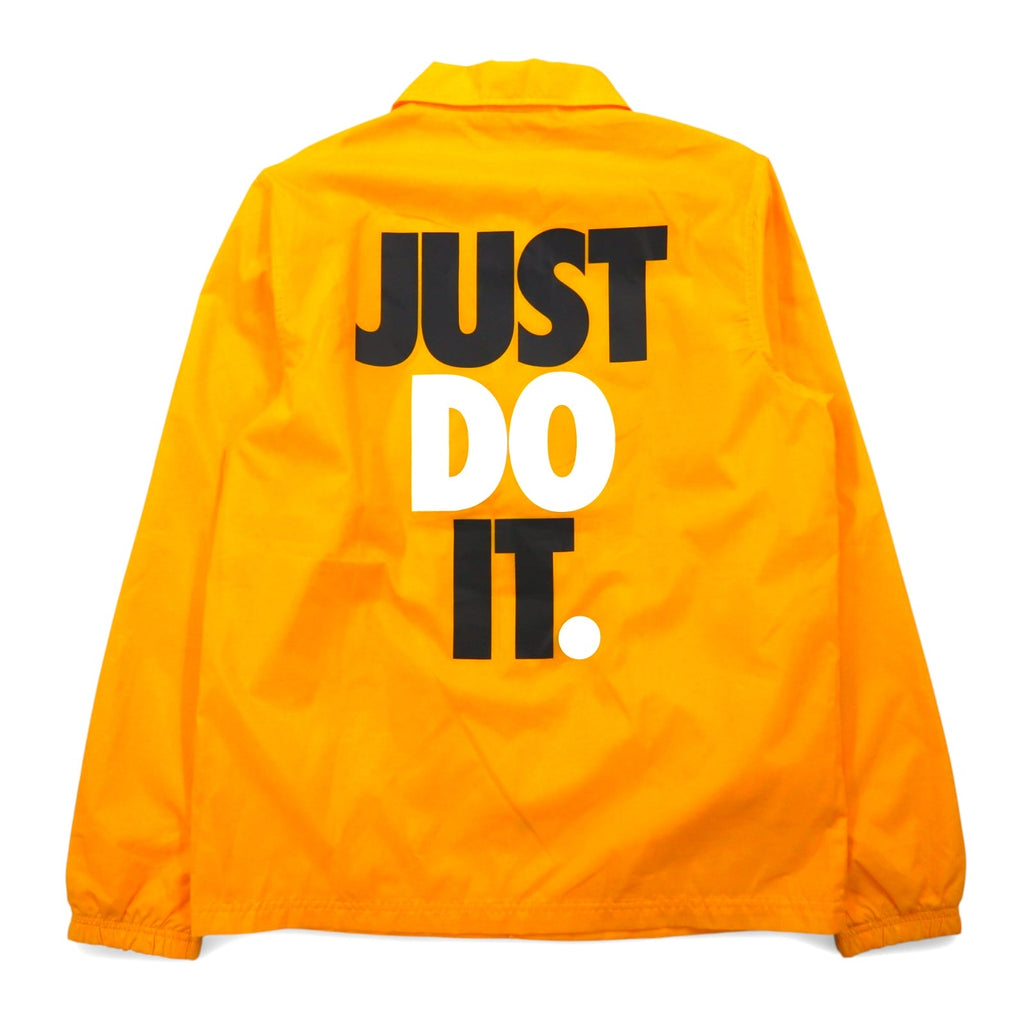 NIKE Coach Jacket M Giallo Swoosh JUST DO IT Stampa posteriore JDI WOVEN JACKET CJ4798-739