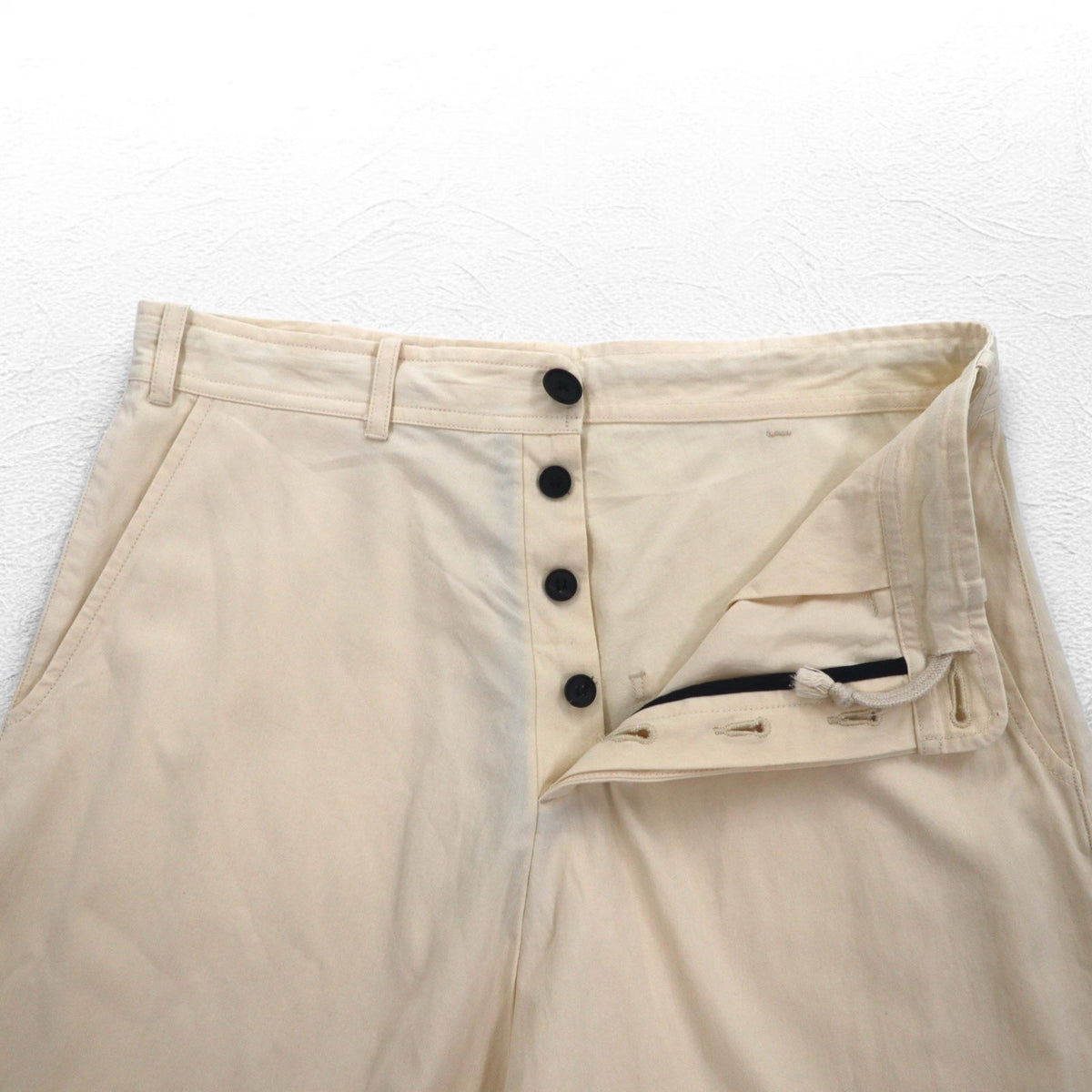O project Pantaloni ampi alla turca REGULAR FIT Pantaloni S Cotone Beige Made in Japan