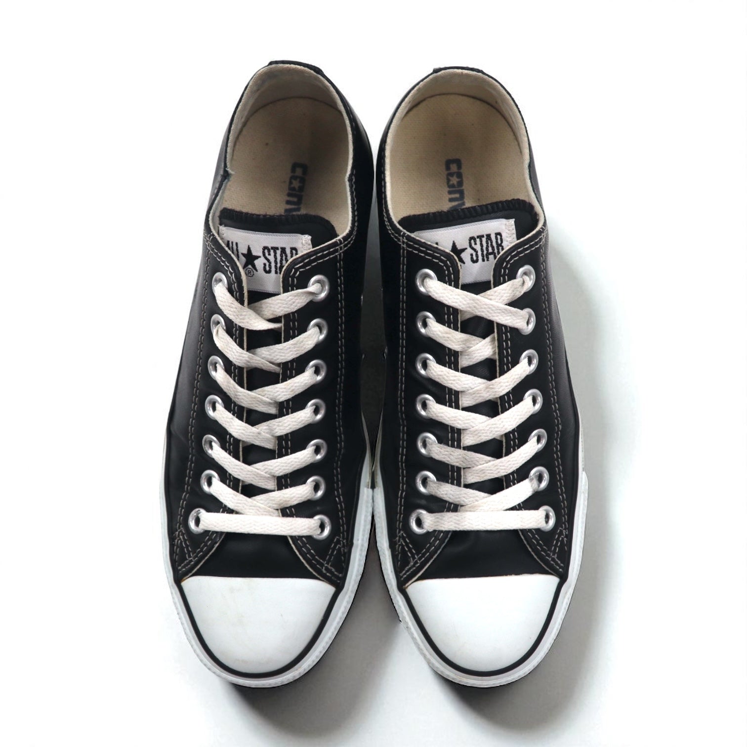 CONVERSE ALL STAR OX in pelle, sneakers, 27 cm, nero, 1B906