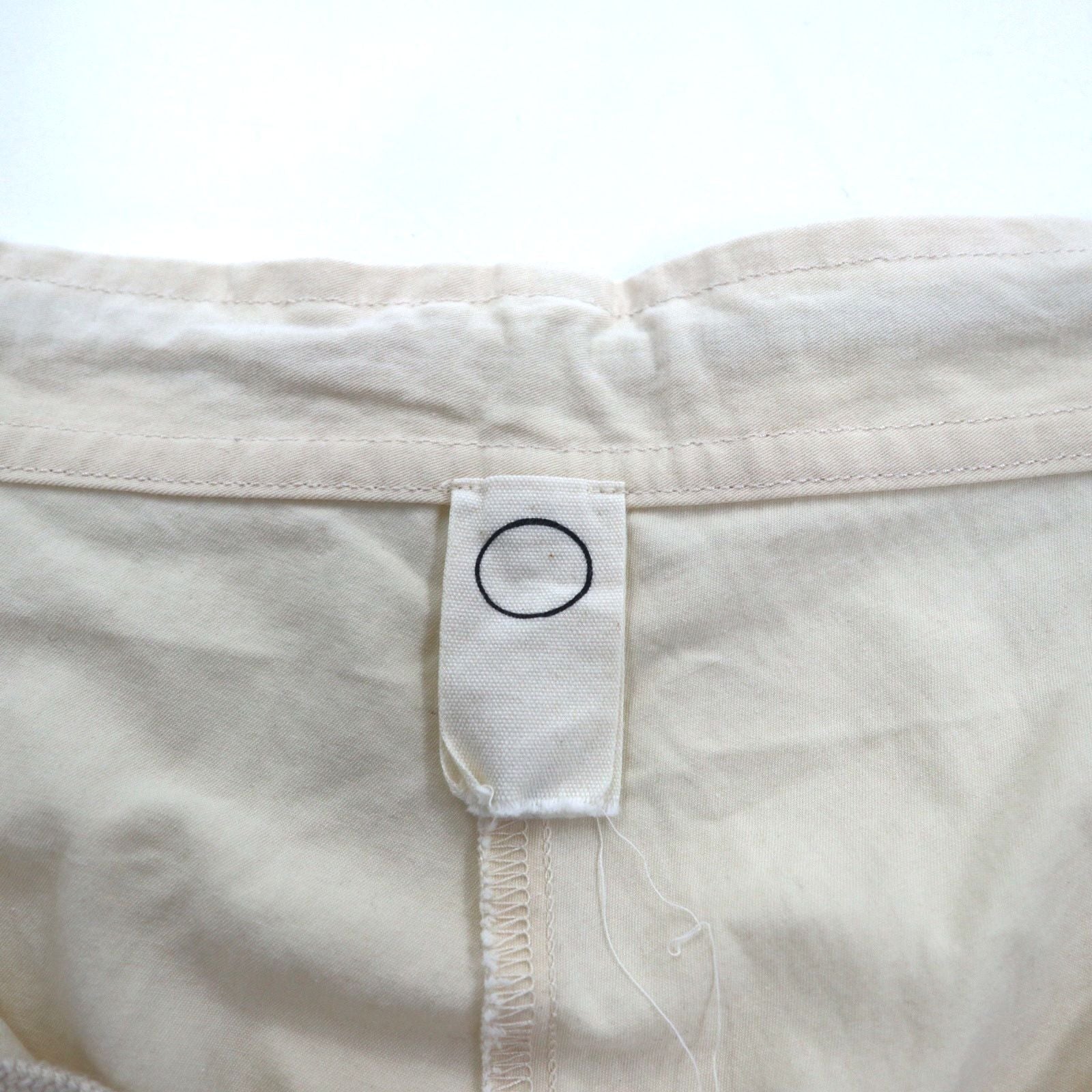 O project ワイド サルエル パンツ REGULAR FIT TROUSERS トラウザーズ S コットン ベージュ 日本製