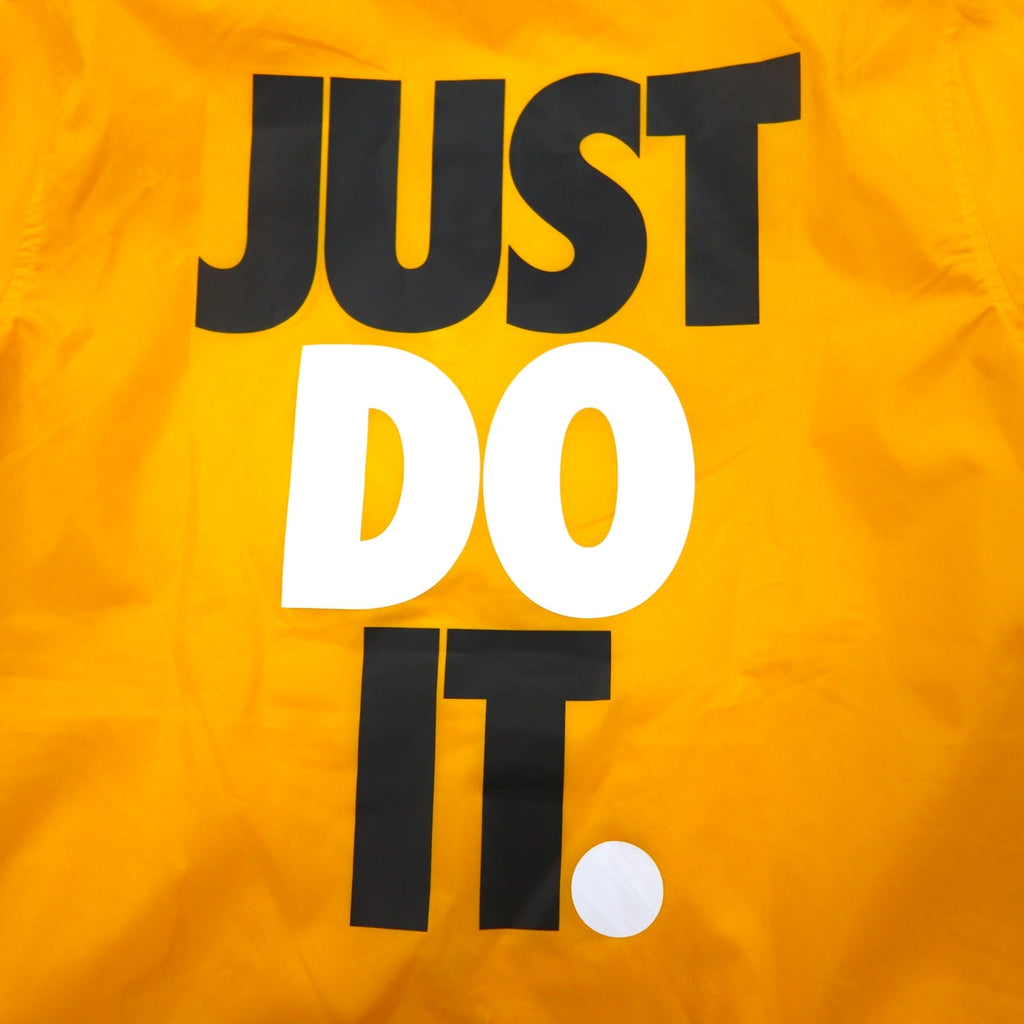 NIKE Coach Jacket M Giallo Swoosh JUST DO IT Stampa posteriore JDI WOVEN JACKET CJ4798-739