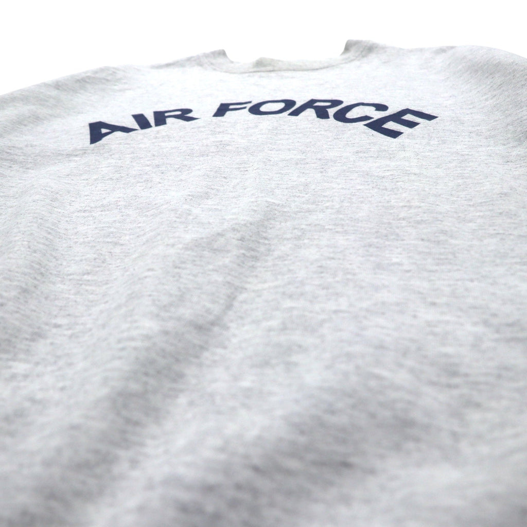US AIR FORCE Anni '90 Fatto negli USA Felpa stampata Esercito USA M Grigio Cotone Militare 8415-01-407-2745 MEKE, inc
