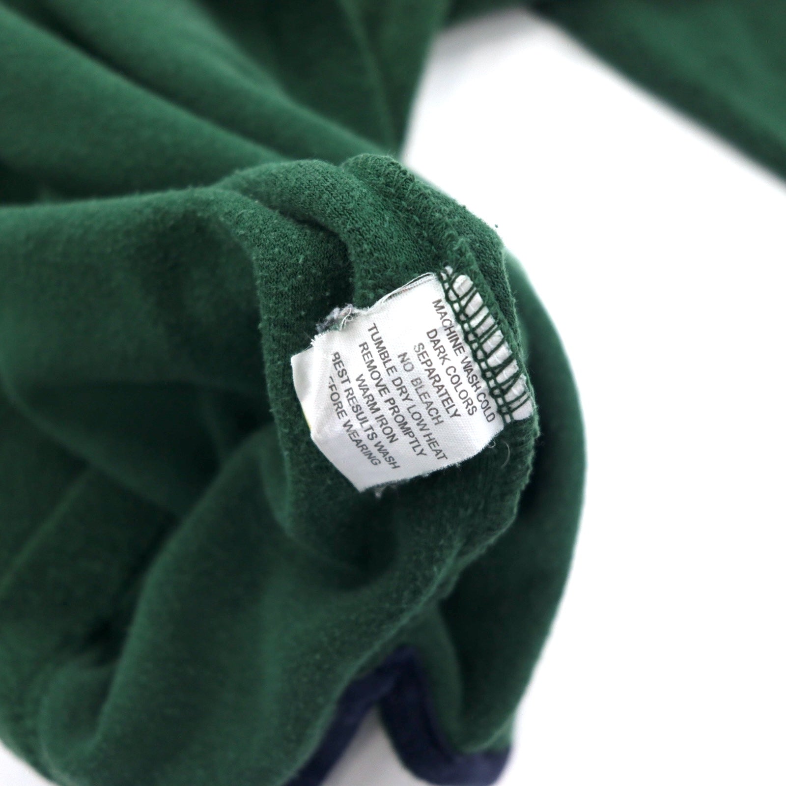 CHAPS RALPH LAUREN anni '90 felpa in spugna con profili a costine, taglia L, verde, cotone, logo ricamato.