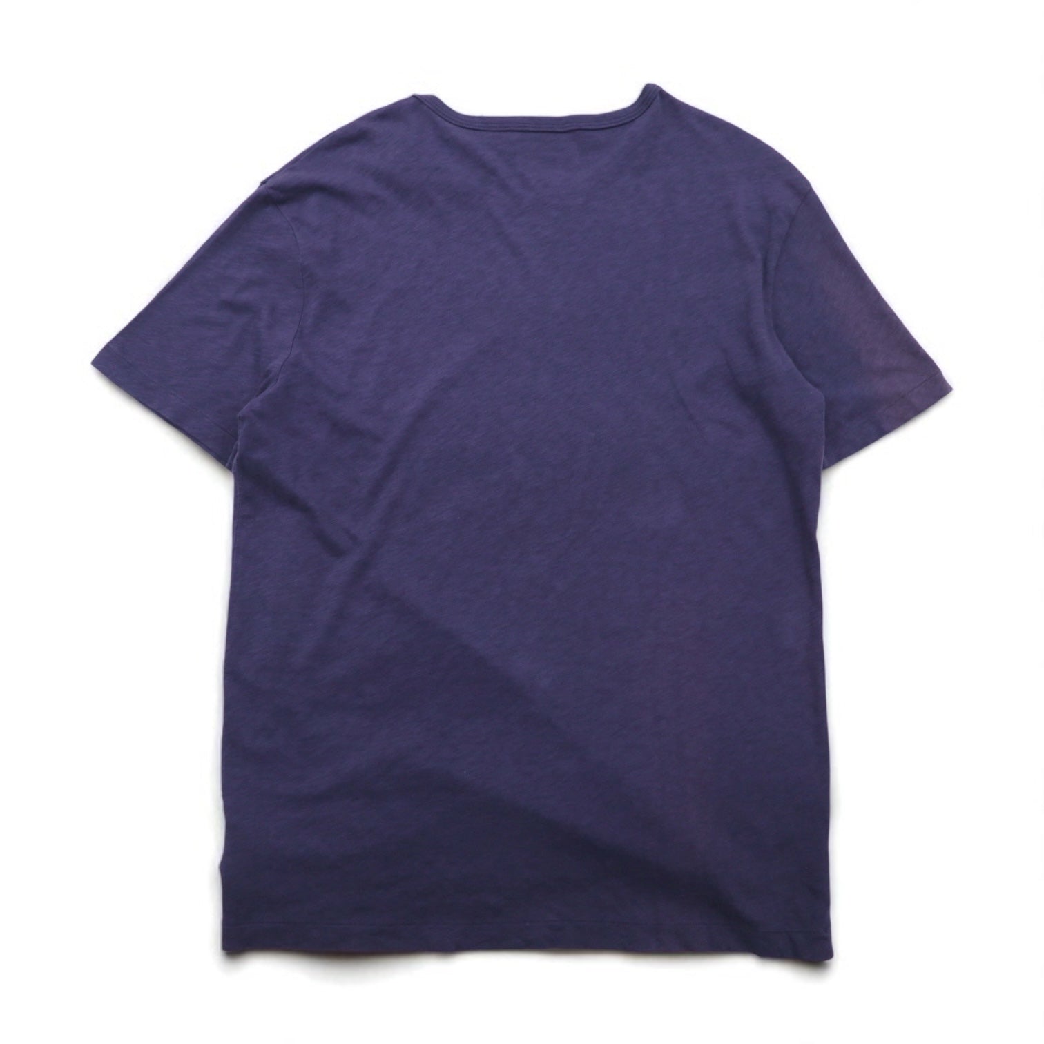 POLO RALPH LAUREN T-shirt con logo stampato U.S.R.L. effetto vintage, taglia XL, colore blu navy, cotone, DM-42, mai indossata
