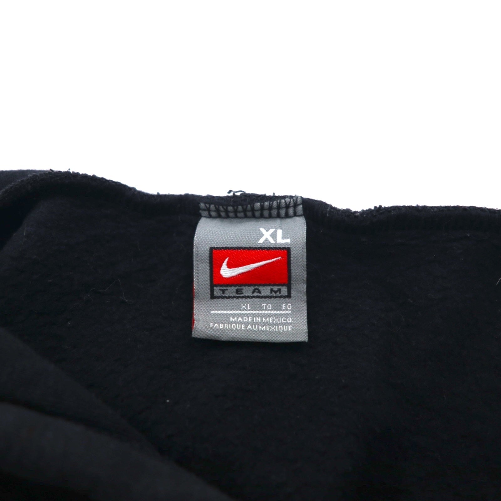 NIKE anni 2000 etichetta TEAM felpa con cappuccio stampata WAGNER BASEBALL XL Nera Cotone logo Swoosh centrale ricamato