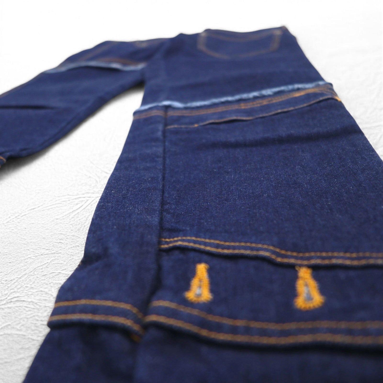 whowhat Puzzle Denim Pants S Indigo Blu Stretch Made in Japan