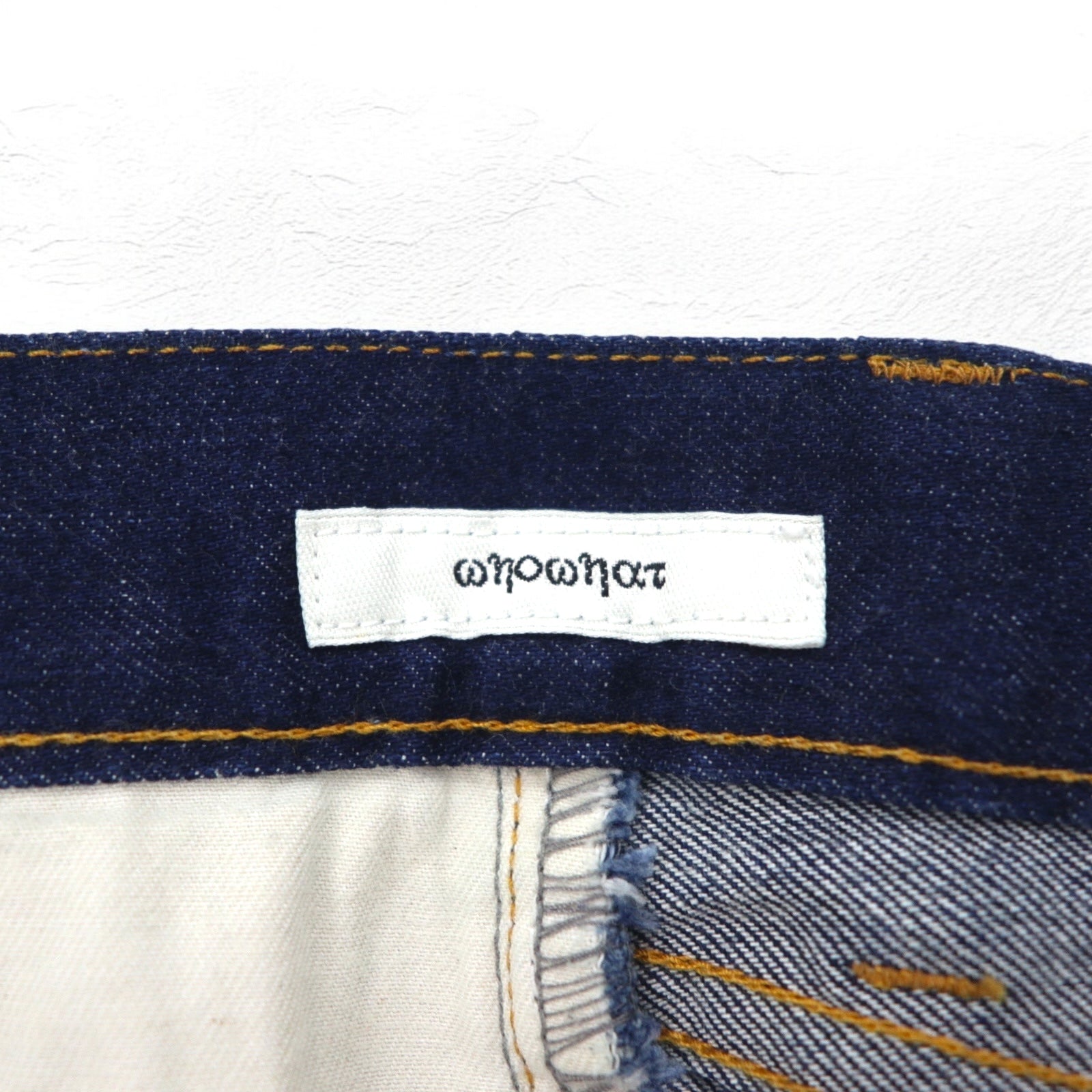 whowhat Puzzle Denim Pants S Indigo Blu Stretch Made in Japan