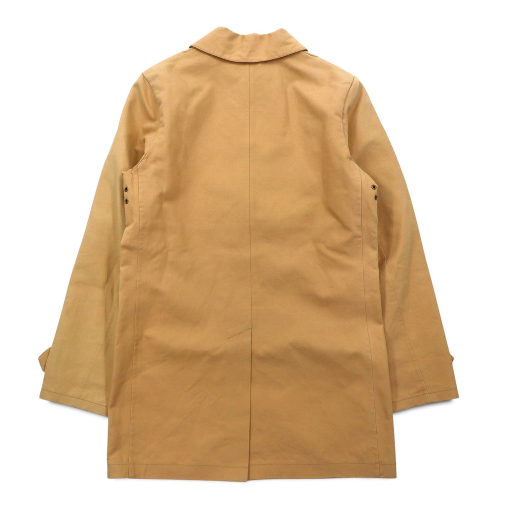 RALPH LAUREN anni '90 Impermeabile con collo a listino in gomma taglia S Beige Fodera a quadri