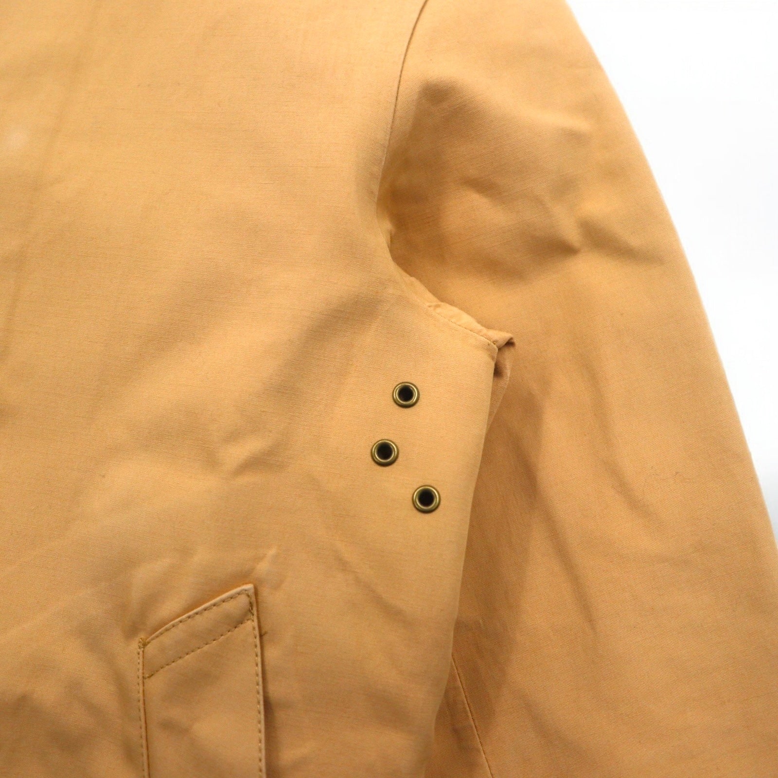 RALPH LAUREN anni '90 Impermeabile con collo a listino in gomma taglia S Beige Fodera a quadri