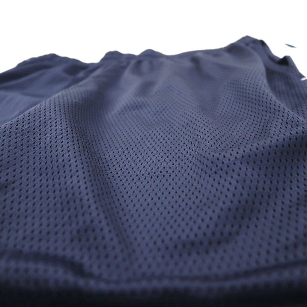 Pantaloncini corti Champion in mesh, taglia 2XL, blu navy, con banda laterale e logo, made in El Salvador