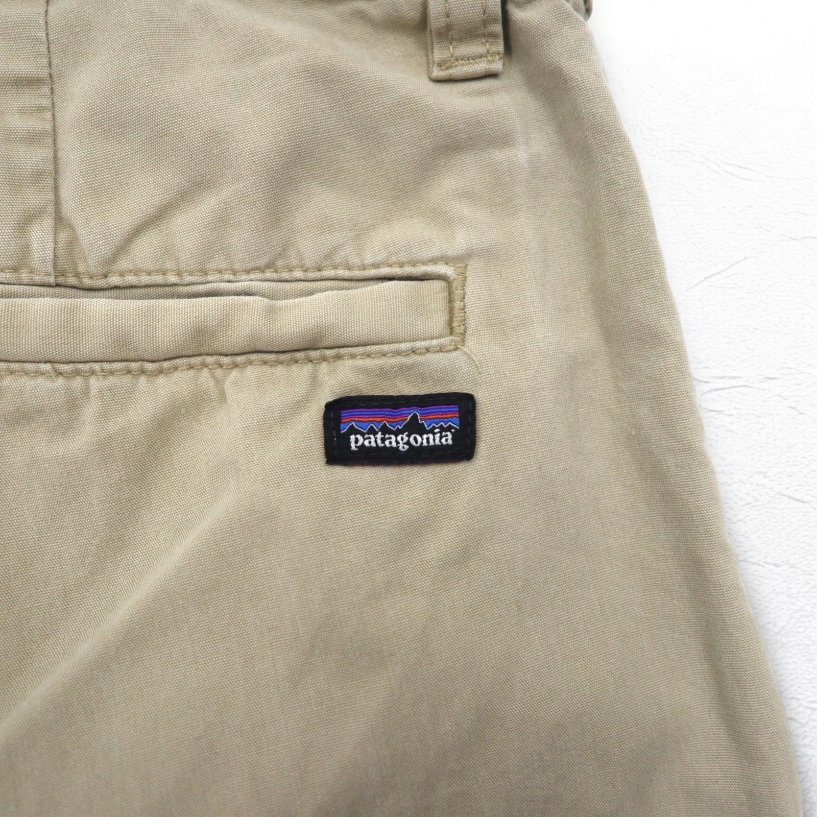 patagonia All-Wear shorts pantaloncini L beige cotone organico 57675 Made in Sri Lanka