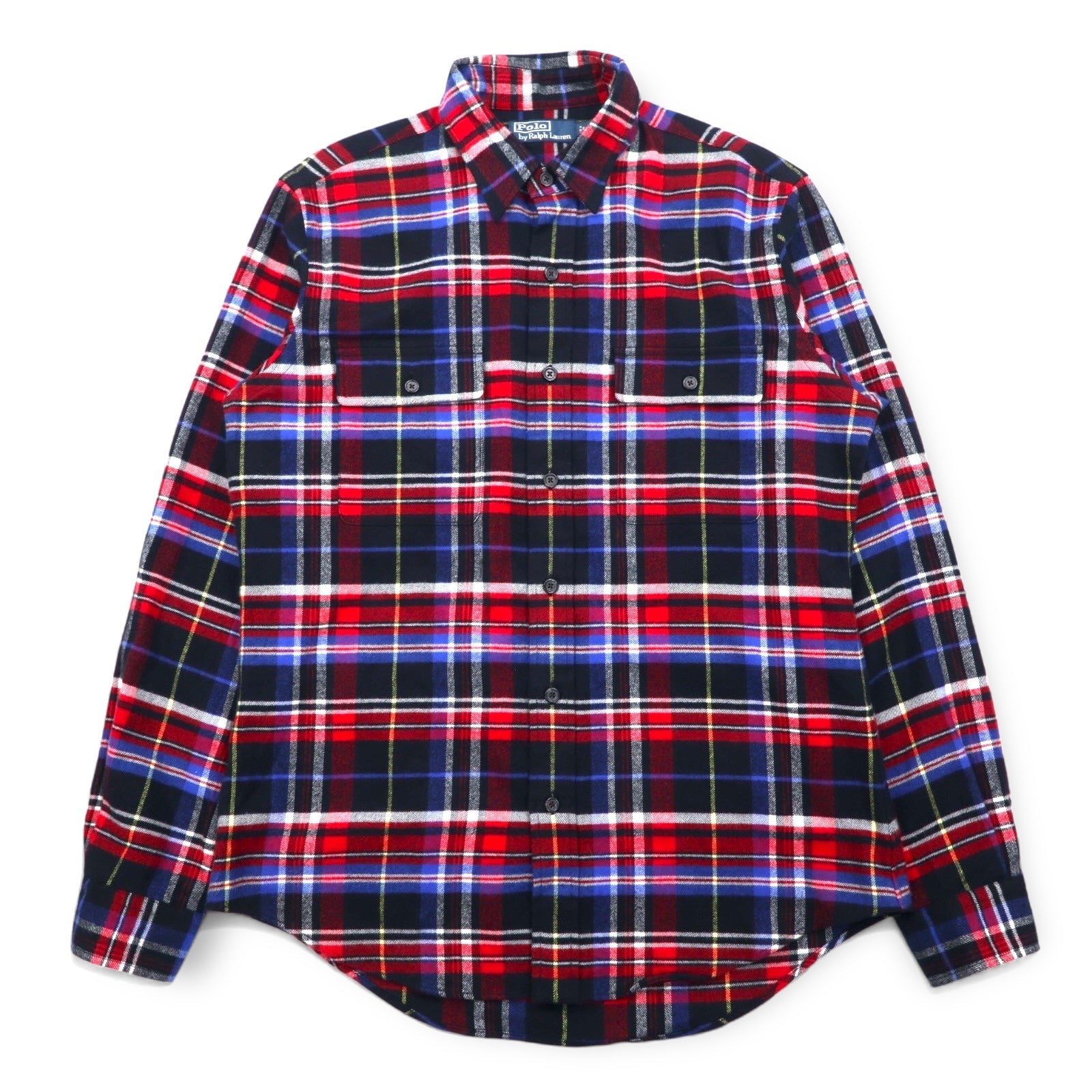 Polo by Ralph Lauren Camicia di flanella oversize M rosso cotone a quadri