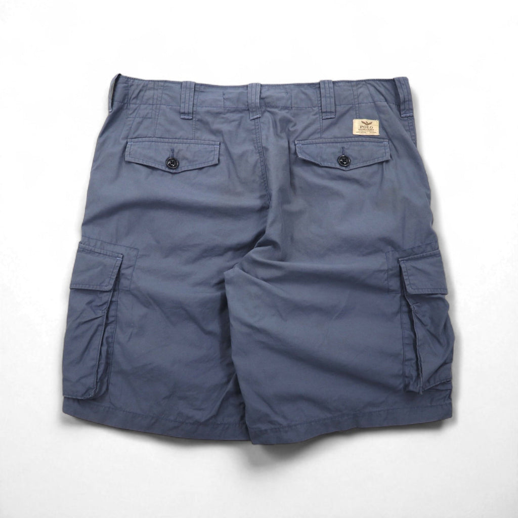 POLO RALPH LAUREN Utility Canvas Baggy Short Cargo Pants Shorts L Grey Knee-Length