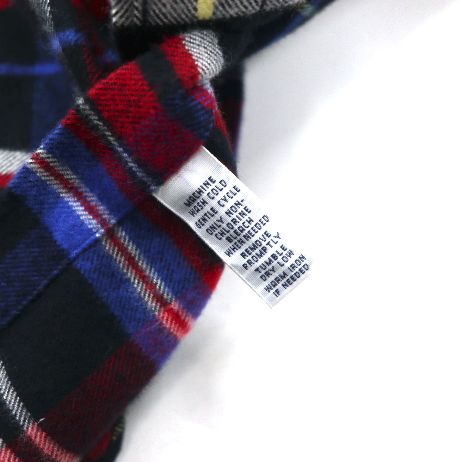 Polo by Ralph Lauren Camicia di flanella oversize M rosso cotone a quadri