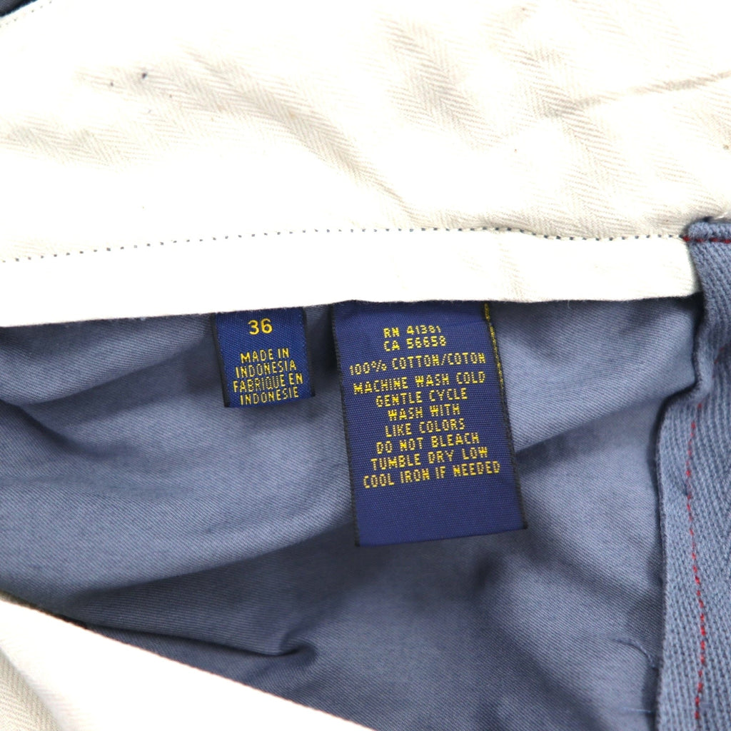 POLO RALPH LAUREN Utility Canvas Baggy Short Cargo Pants Shorts L Grey Knee-Length