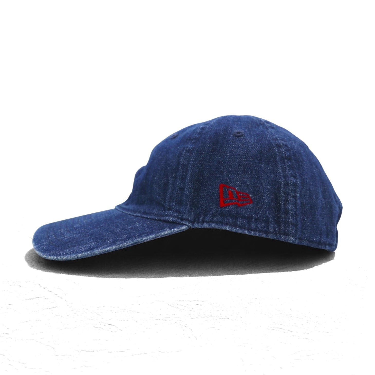 BLUE BLUE × NEW ERA Berretto da baseball, taglia unica, con cinturino, denim indaco, ricamo a ancora