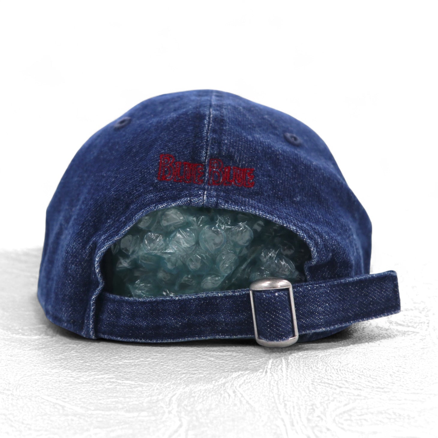 BLUE BLUE × NEW ERA Berretto da baseball, taglia unica, con cinturino, denim indaco, ricamo a ancora