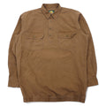 Camicia da lavoro pullover Cabela's OUTDOOR GEAR, taglia L, cachi, cotone, mezza abbottonatura