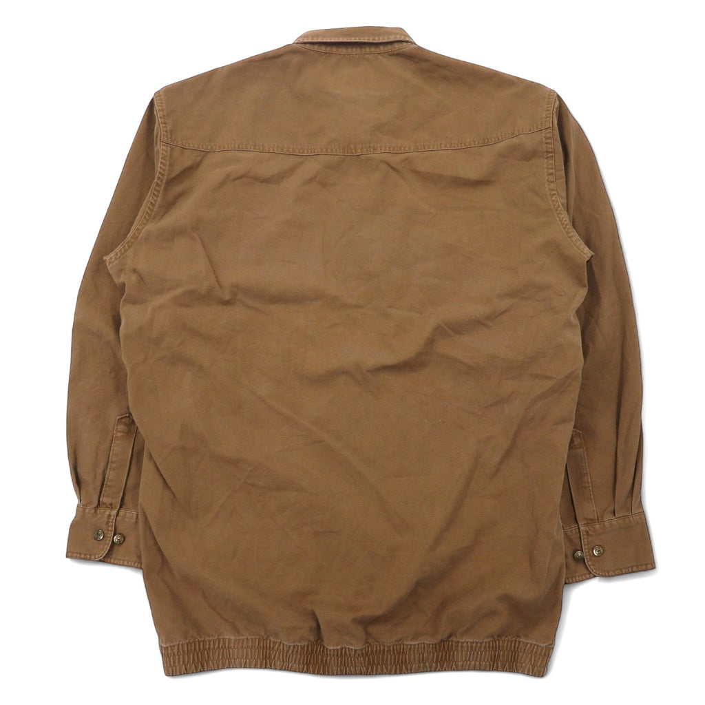 Camicia da lavoro pullover Cabela's OUTDOOR GEAR, taglia L, cachi, cotone, mezza abbottonatura
