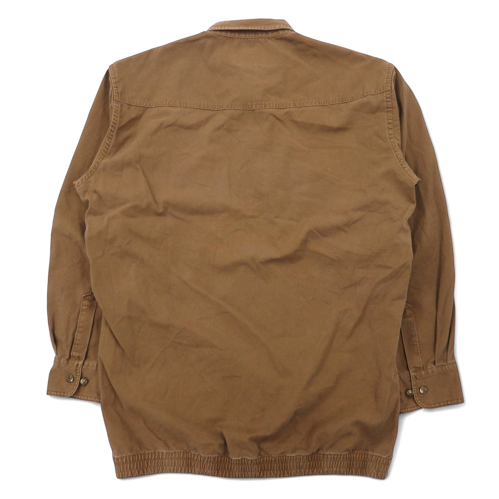 Camicia da lavoro pullover Cabela's OUTDOOR GEAR, taglia L, cachi, cotone, mezza abbottonatura