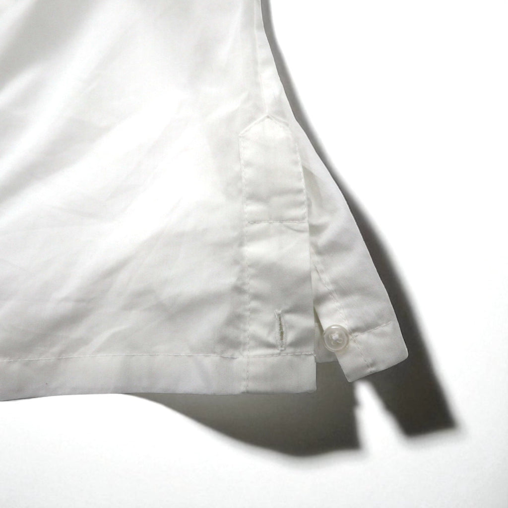 GUAYABERA Anni '90 Camicia Cubana Full Zip Manica Corta Boxy XL Bianca Ricamata