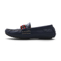 POLO RALPH LAUREN Mocassini con Fiocco Driving Shoes 26.5cm Blu Scuro Pelle Granata WILLEM 11571