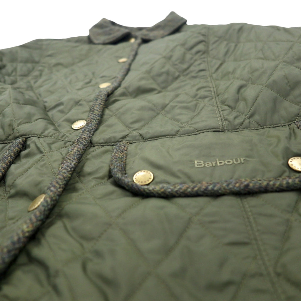 Barbour Giacca trapuntata XL Cachi Nylon Inserto Tweed VINTAGE TWEED QUILT JACKET LQU02620L71