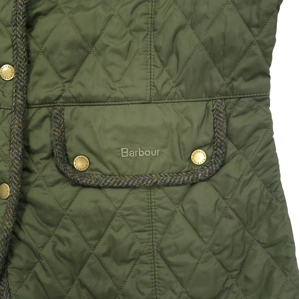 Barbour Giacca trapuntata XL Cachi Nylon Inserto Tweed VINTAGE TWEED QUILT JACKET LQU02620L71